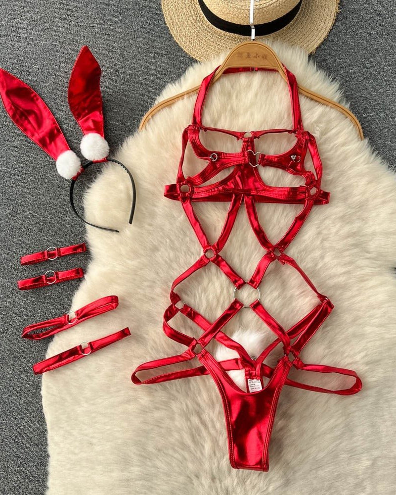 Elise Strappy Harness Lingerie Set - Sinderella