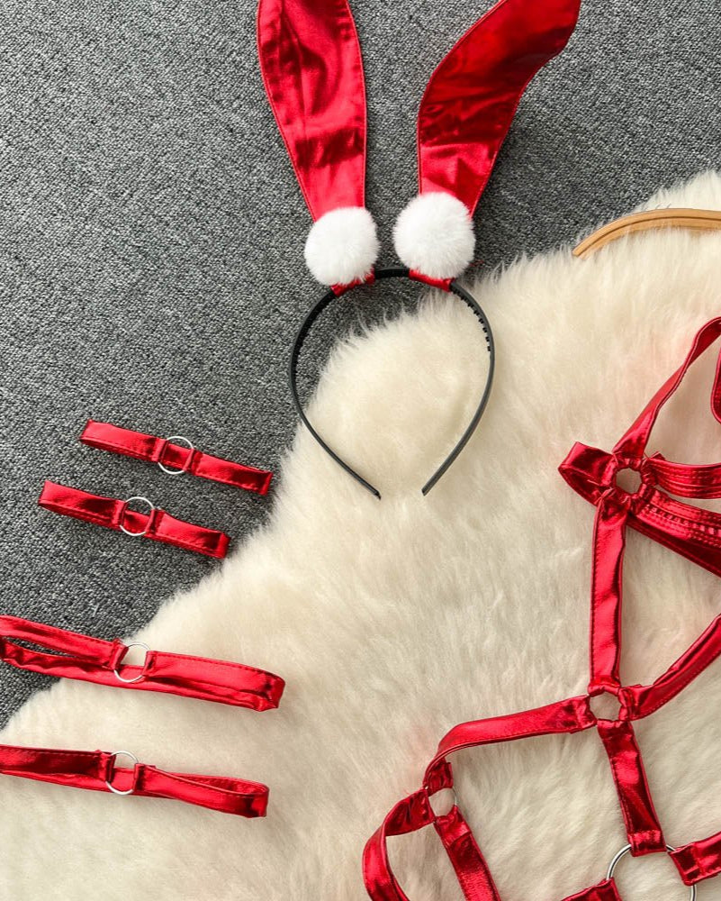 Elise Strappy Harness Lingerie Set - Sinderella