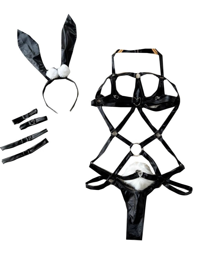 Elise Strappy Harness Lingerie Set - Sinderella