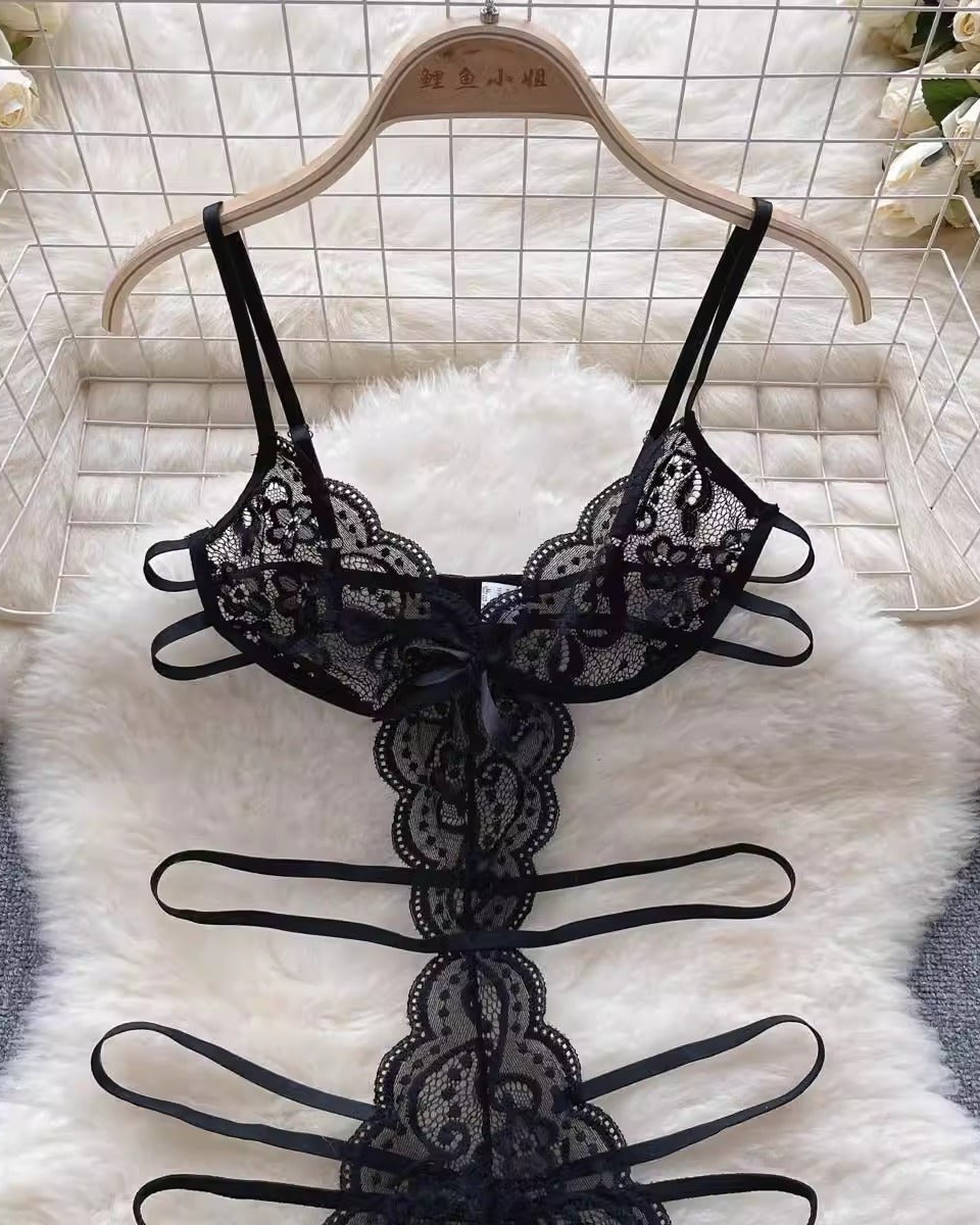 Giada Negligee Strappy Babydoll Lingerie - Sinderella