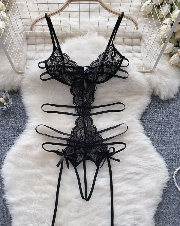 Giada Negligee Strappy Babydoll Lingerie - Sinderella