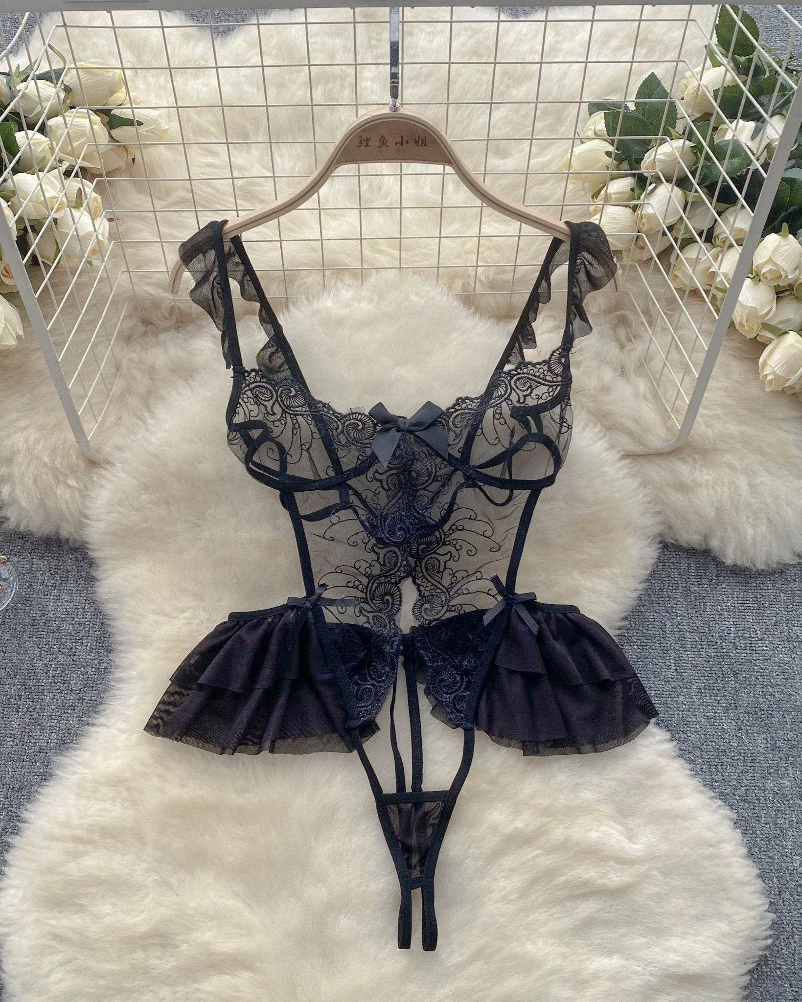 Juniper Lace Mesh Transparent Intimate Lingerie - Sinderella
