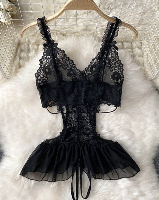 Morgen Lace Mesh Lingerie - Sinderella