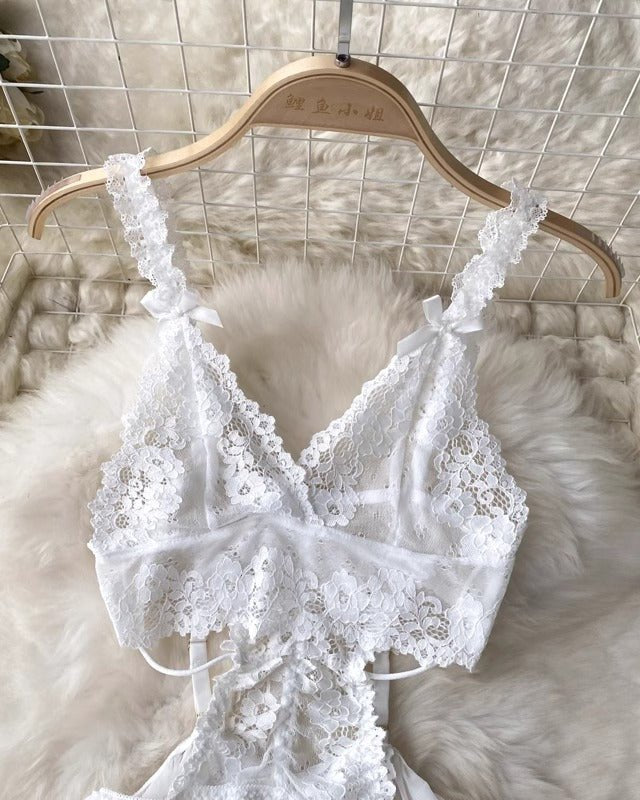 Morgen Lace Mesh Lingerie - Sinderella