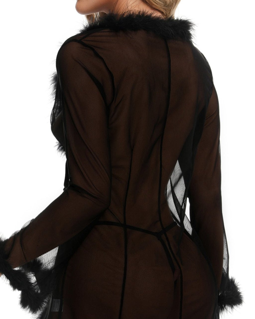 Simone Mesh Sheer Two Piece Luxury Lingerie Set - Sinderella