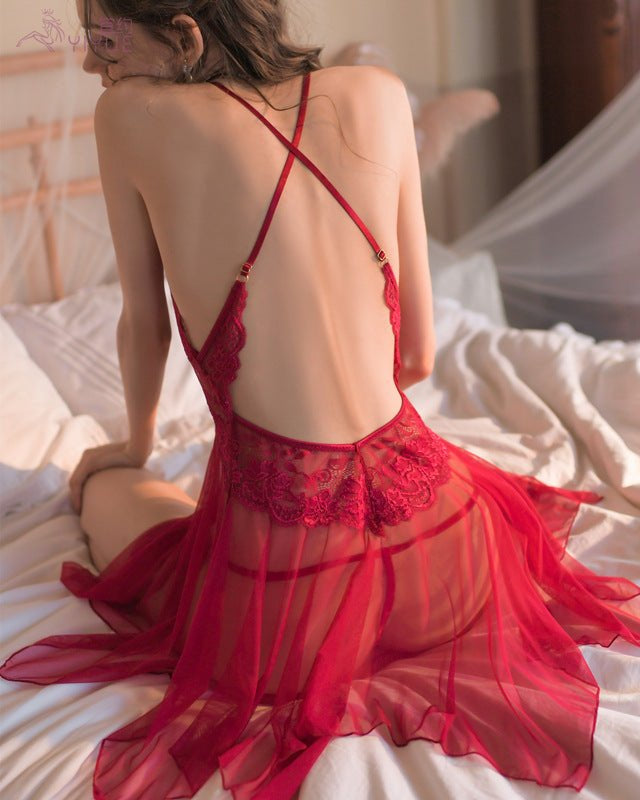 Vera Mesh Sheer Two Piece Lingerie - Sinderella