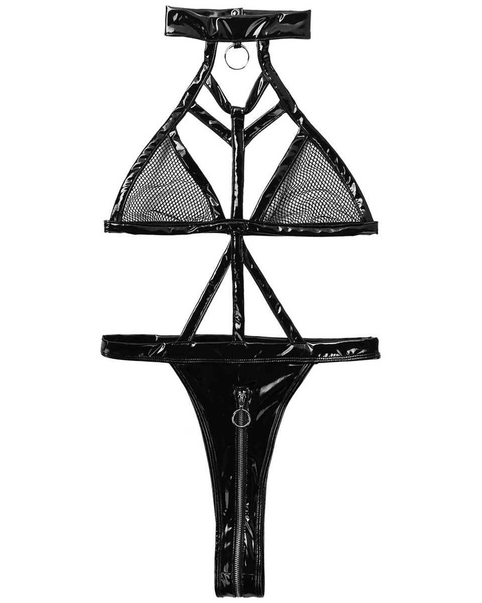 Zhuri PU Babydoll Lingerie - Sinderella