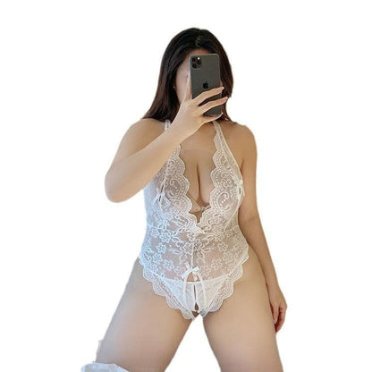 Plus Size Babydoll Lace Teddies Lingerie