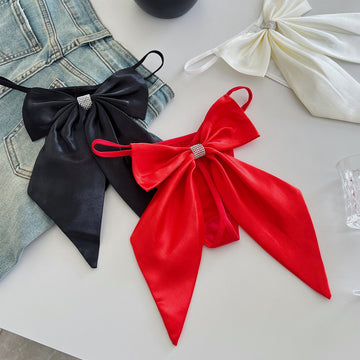 Anokhi — Satin Oversized Bow Thong