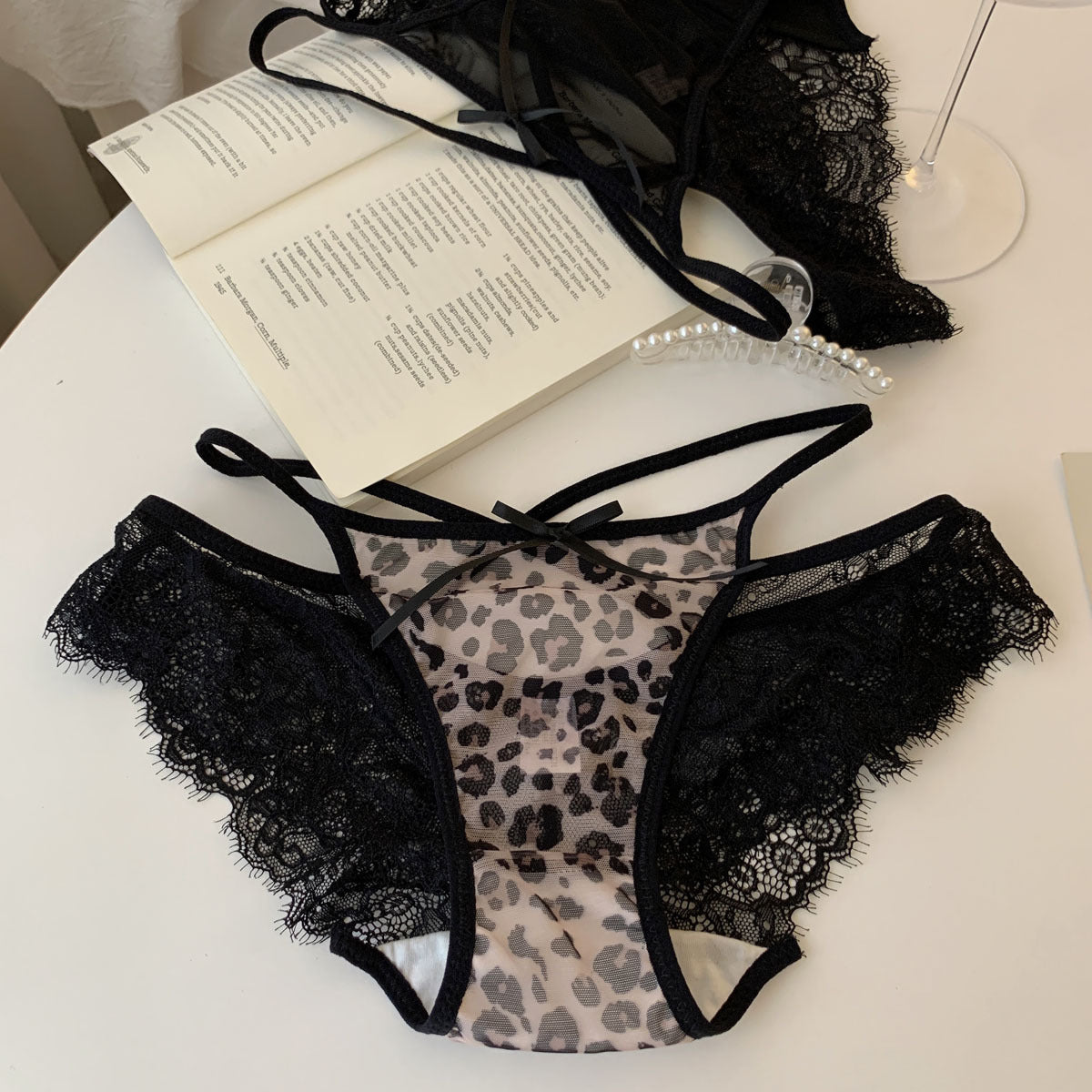 Aarzoo — Leopard and Lace Bikini Panty