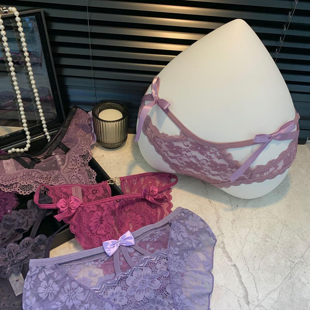 Phulki — Sheer Lace Panty with Satin Bows