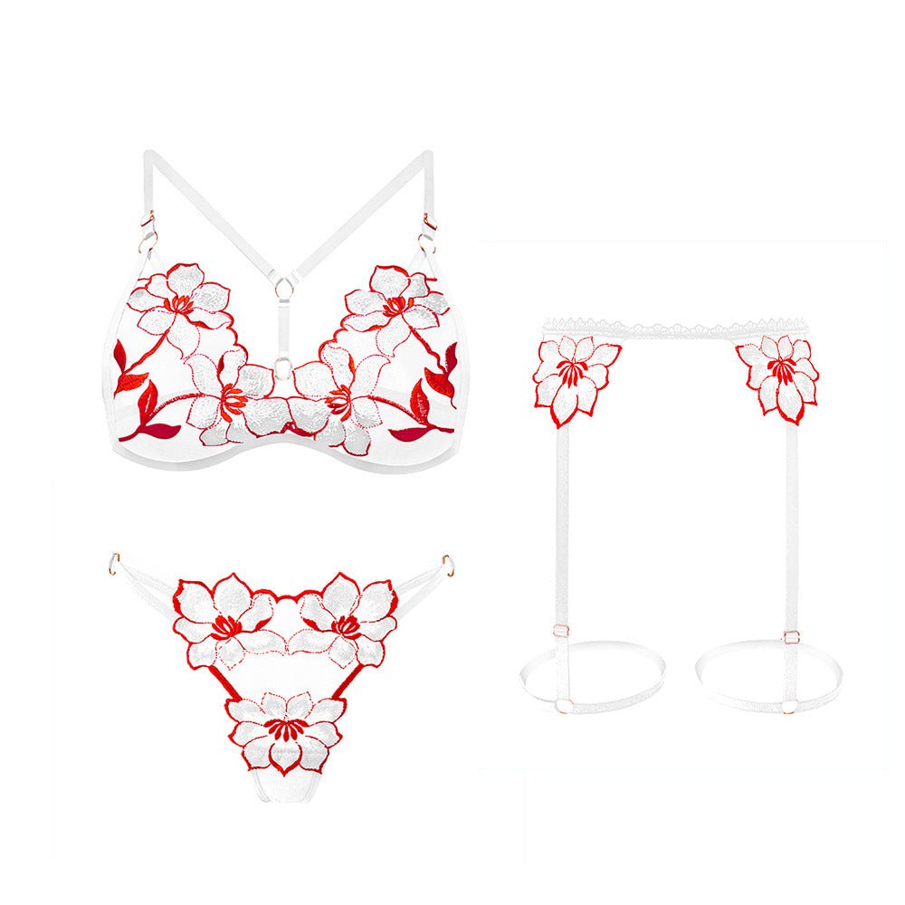 Aalia Two Piece Floral Lingerie Set - Sinderella