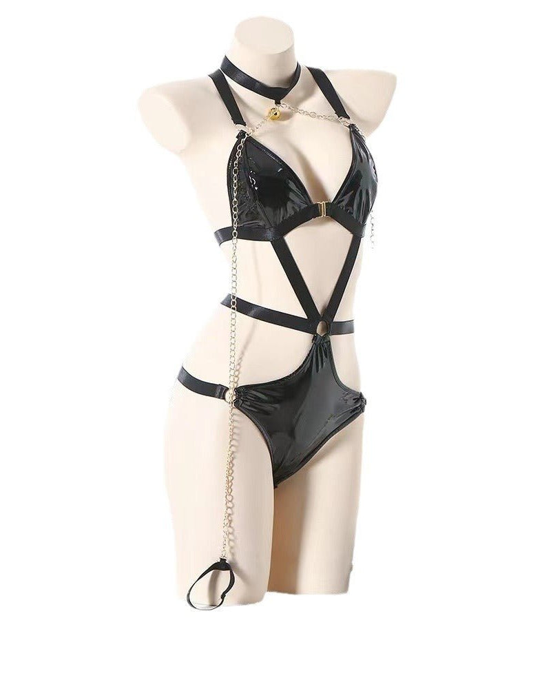 Big Thrill Energy Leather Harness Lingerie - Sinderella