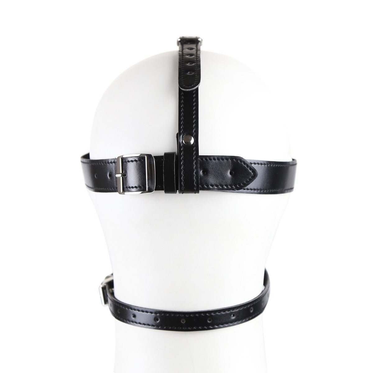 Blind Trust Gag Leather Bondage Mask with Ball Gag & Blindfold - Sinderella
