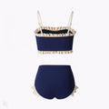 Blue High Waist Bikini - Two Piece Swimsuit By Sinderella - Sinderella