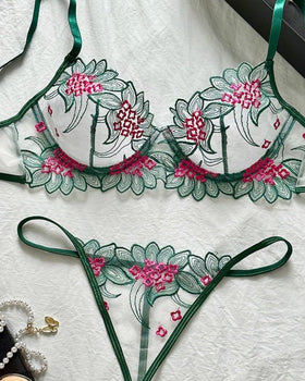 Botanic Babe Garden Embroidered Lingerie - Sinderella