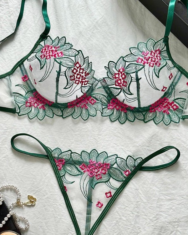 Botanic Babe Garden Embroidered Lingerie - Sinderella
