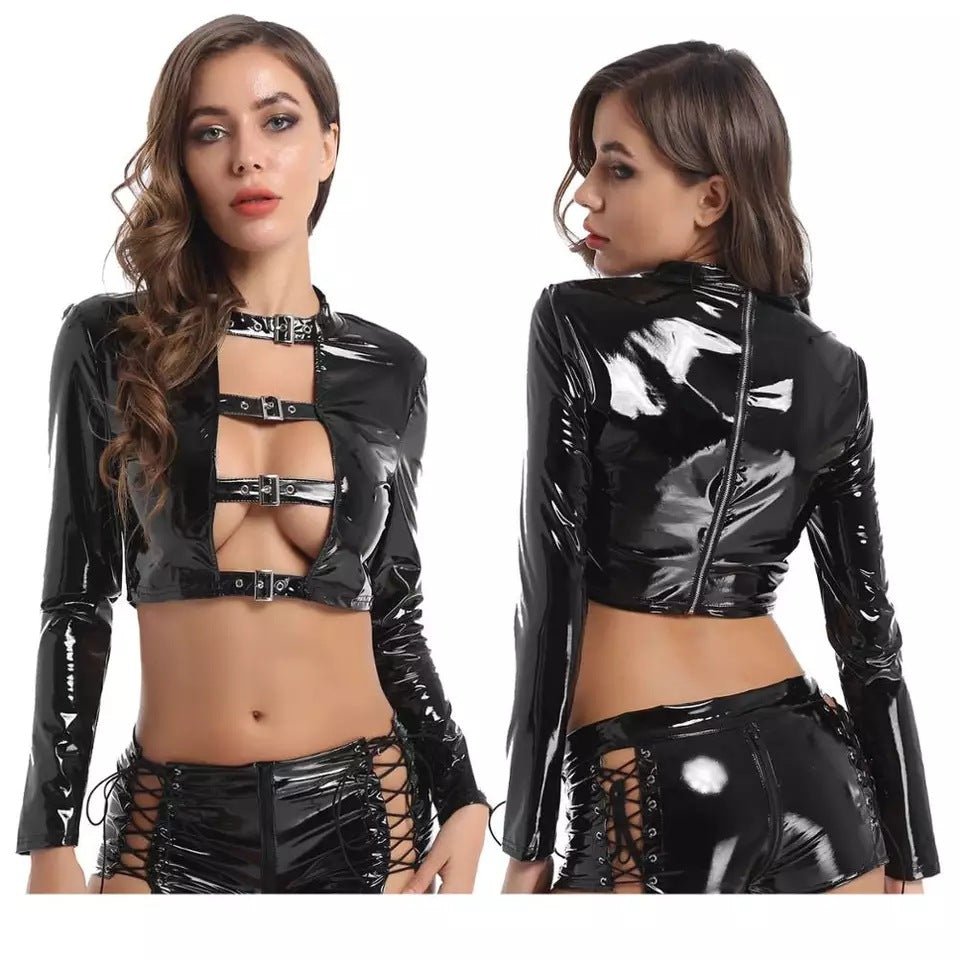 Certified Baddie Energy Two Piece Fetish Lingerie - Sinderella