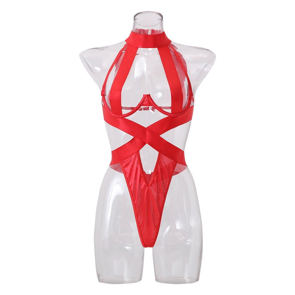 Dangerous Curves Strappy Cutout Lingerie - Sinderella