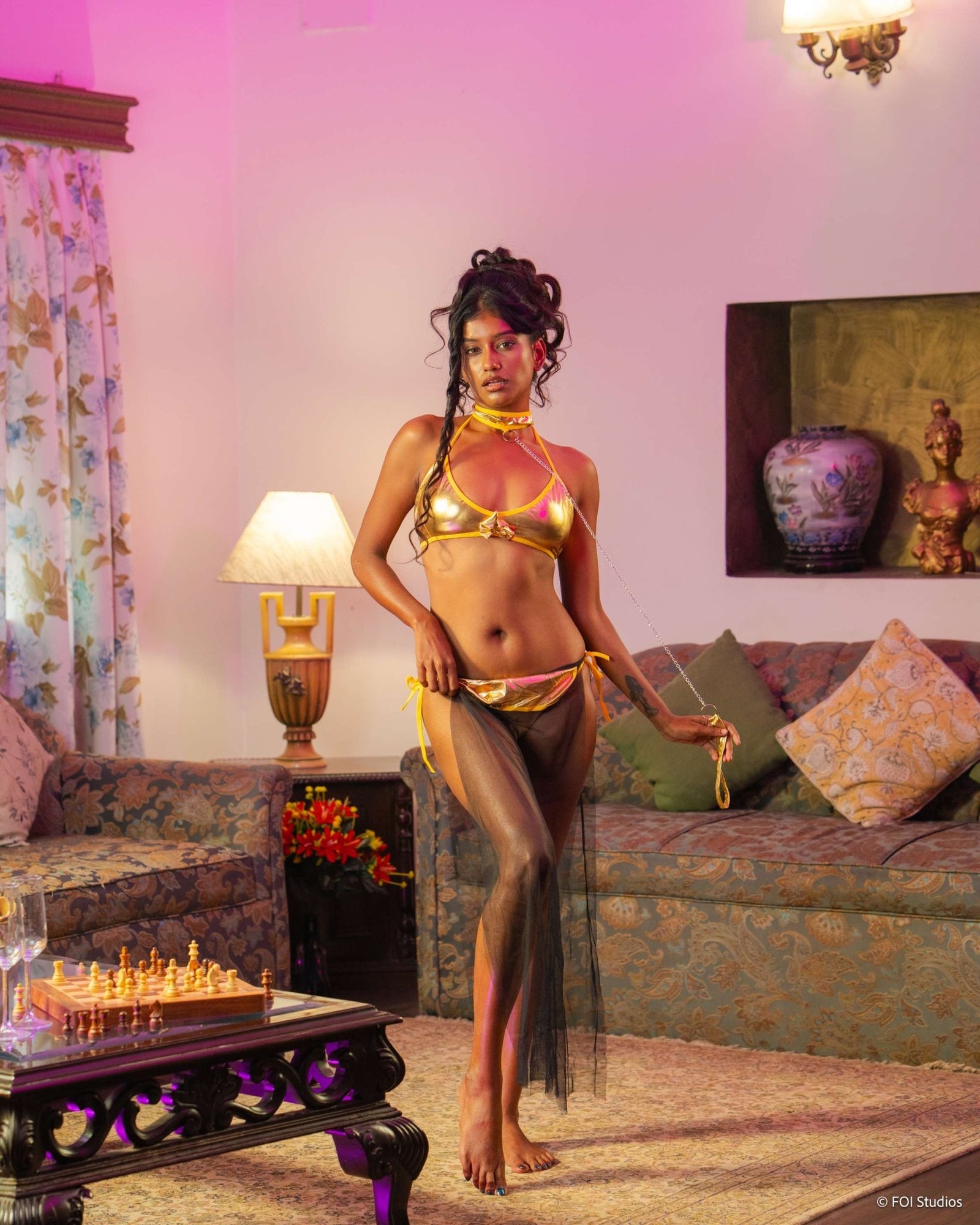 Darpan — Princess Bikini Costume Set with Skirt and Choker