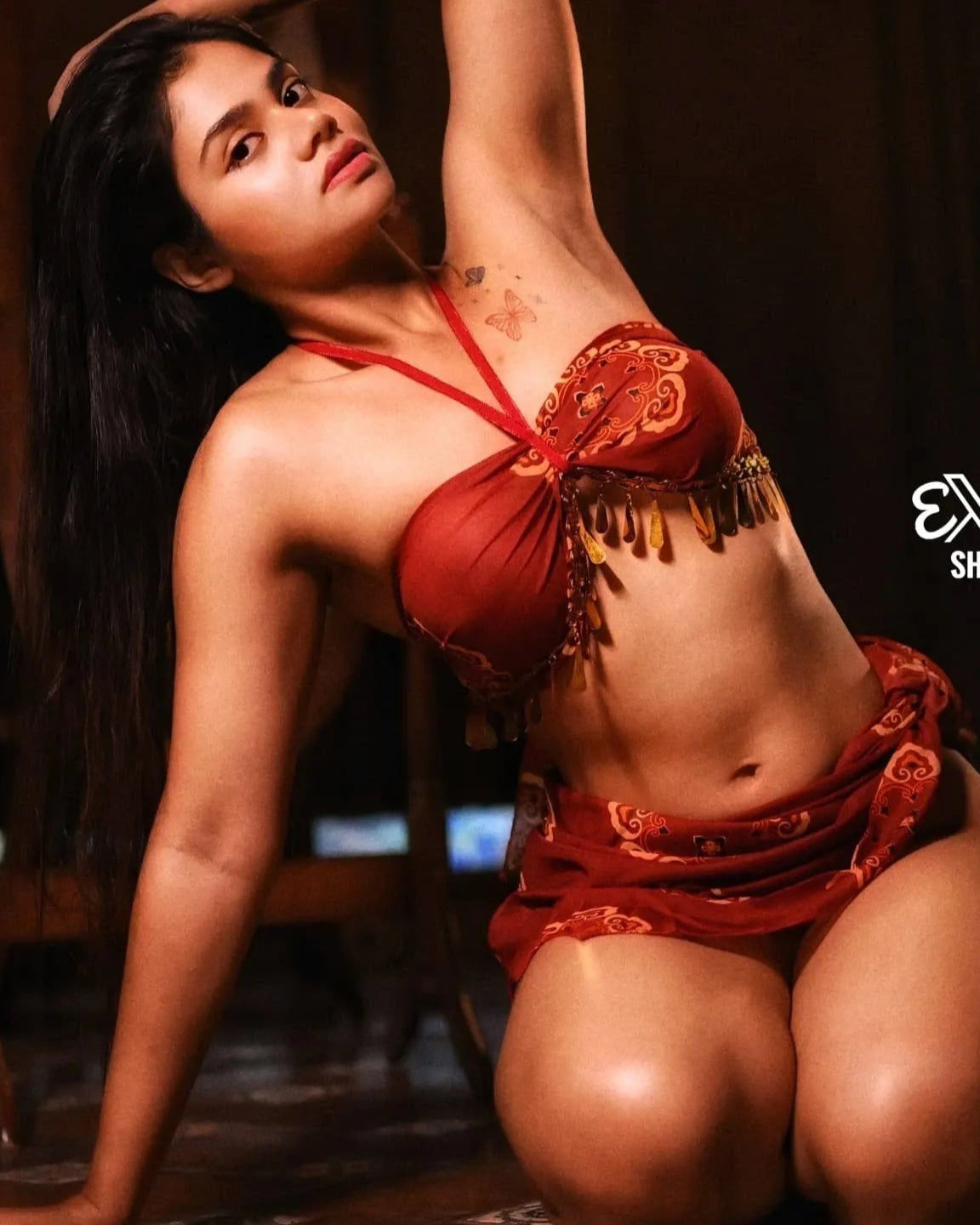 Exotic Enchantment Sheer Belly Dance - Inspired Lingerie Set - Sinderella