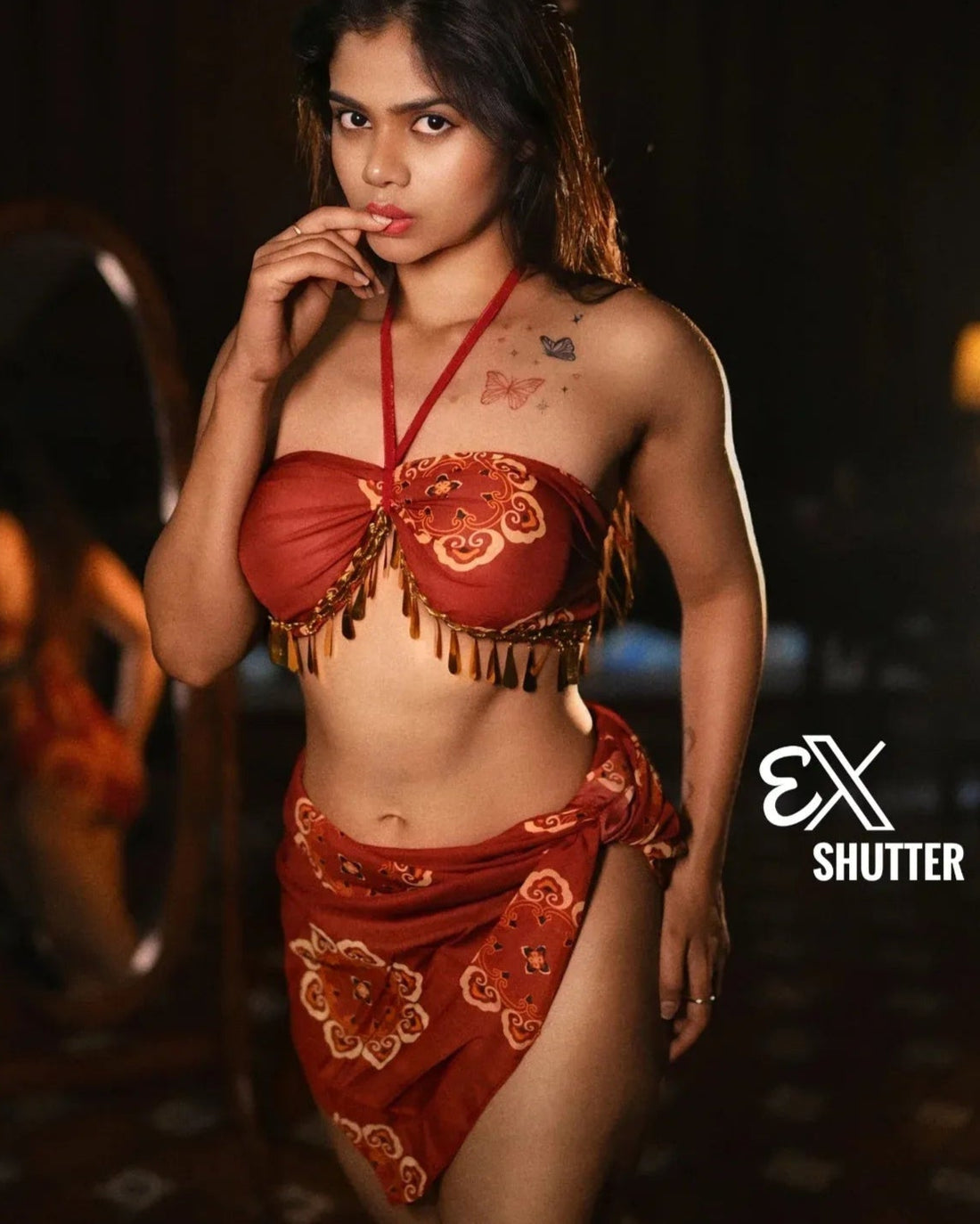 Exotic Enchantment Sheer Belly Dance - Inspired Lingerie Set - Sinderella