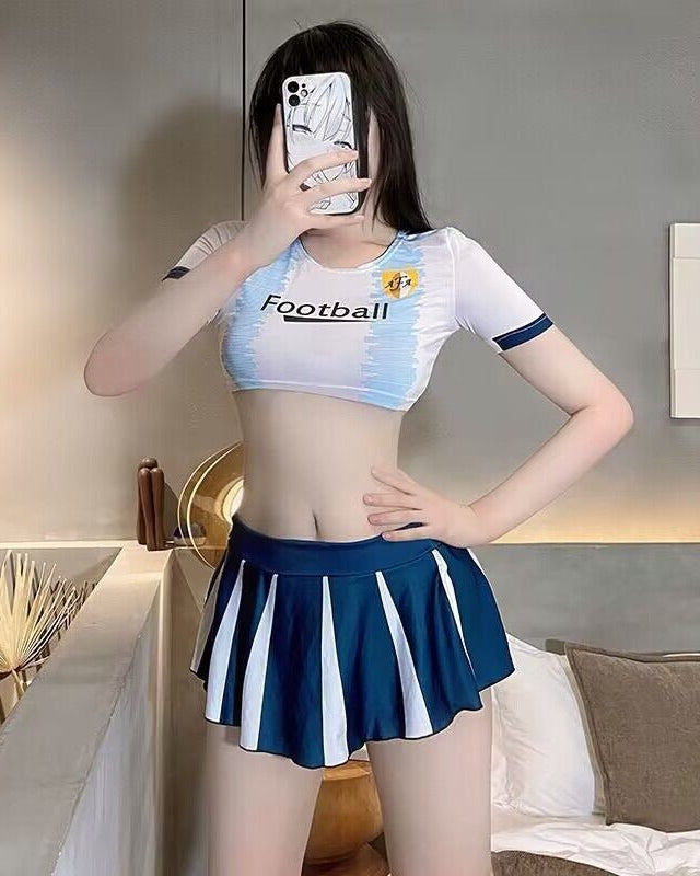 Goal Line Goddess Cheerleader Roleplay Lingerie Set - Sinderella