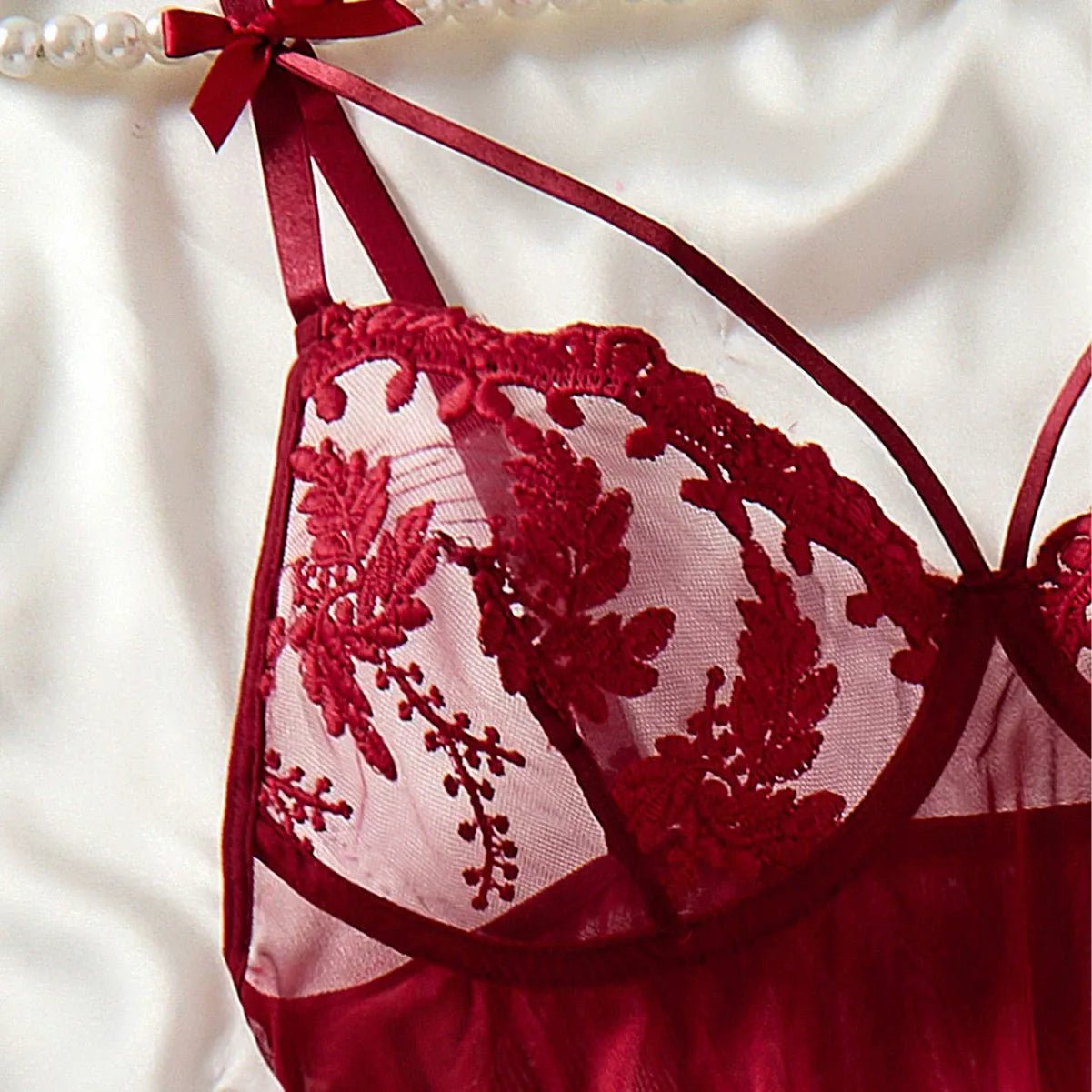 High Stakes Seductress Sheer Lace Babydoll Lingerie - Sinderella