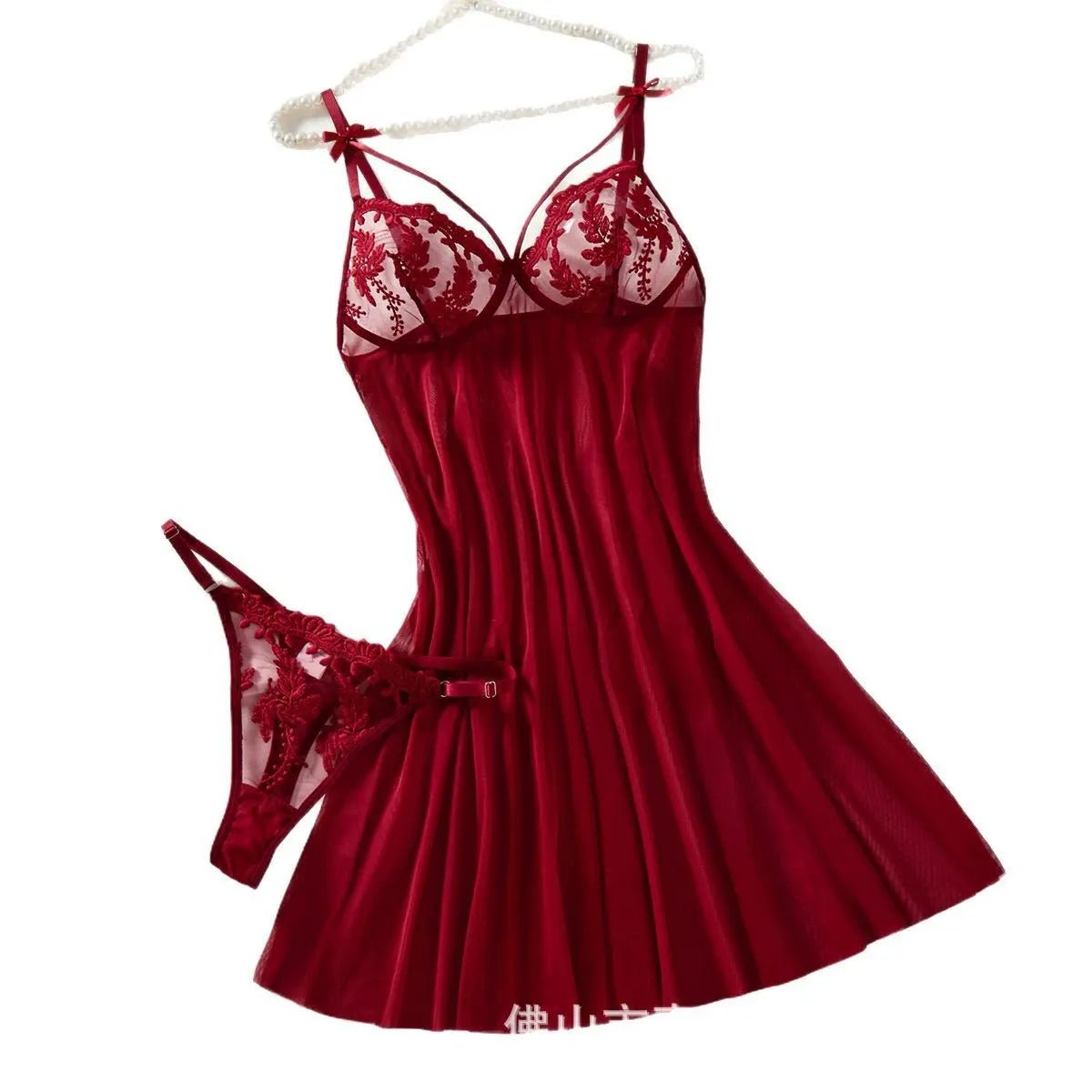 High Stakes Seductress Sheer Lace Babydoll Lingerie - Sinderella