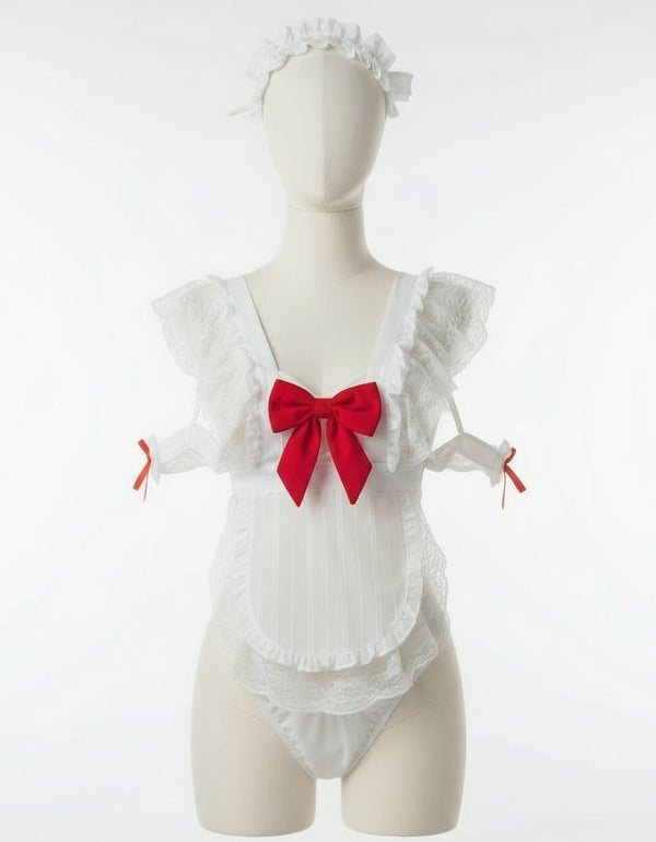 House of Lace French Maid Lingerie Set - Sinderella