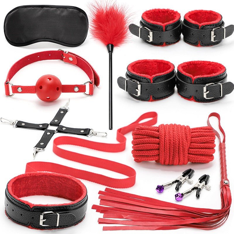 Intimate Control Red and Black 10 Piece Fantasy Set - Sinderella