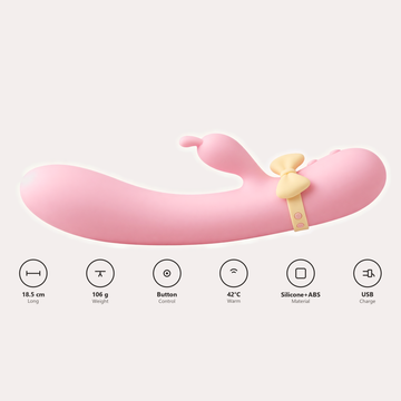 Jhankaar specifications: 18.5 cm long, 106 g, button control, warms to 42°C, silicone and ABS, USB charging