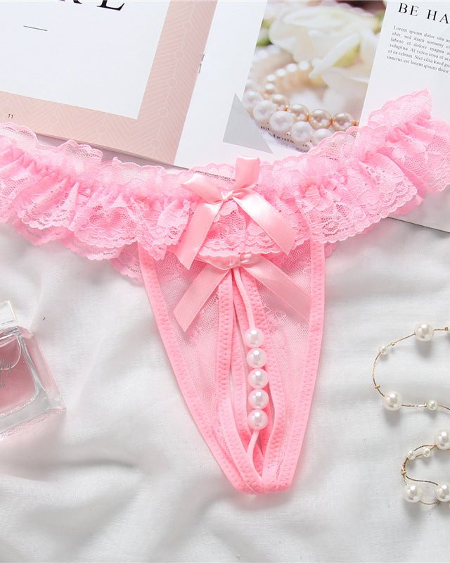 Maxine Pearl Embellished Panty Lingerie - Sinderella