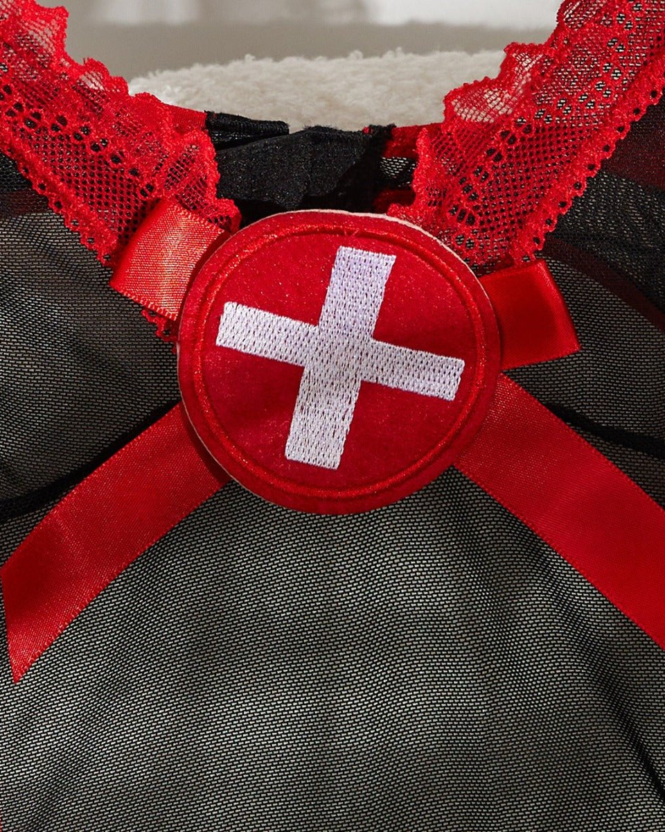 Mazie Nurse Roleplay Lingerie Set - Sinderella