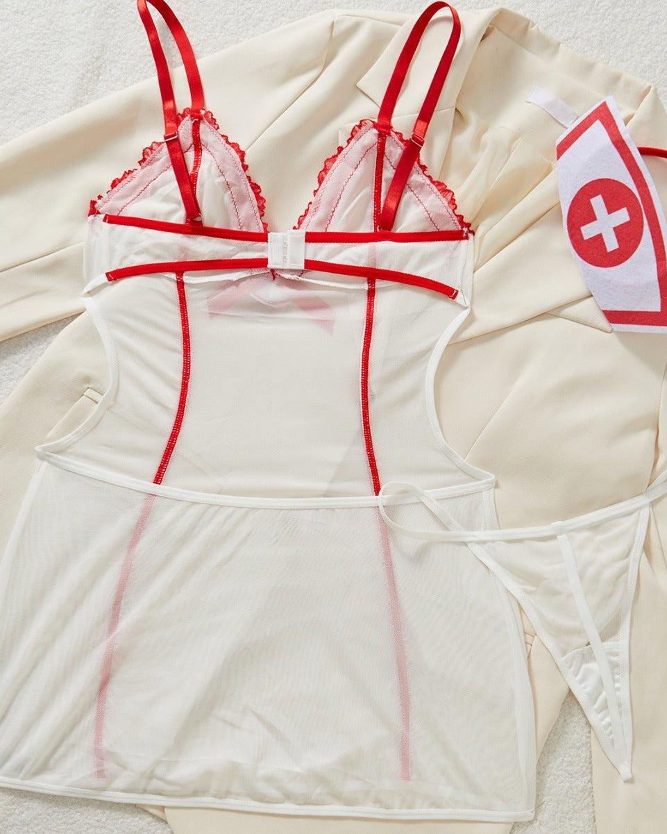 Mazie Nurse Roleplay Lingerie Set - Sinderella