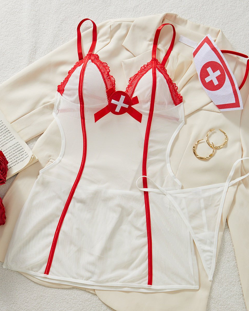 Mazie Nurse Roleplay Lingerie Set - Sinderella