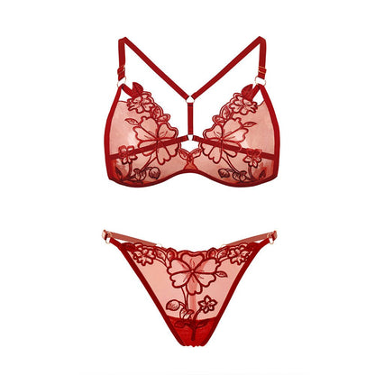 Nalani Mesh Floral Lingerie Set - Sinderella