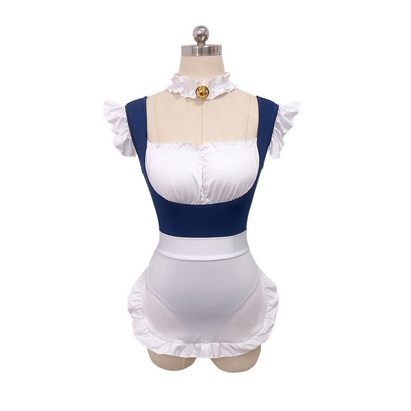 Plus Size Maid Roleplay Lingere With Choker - Sinderella