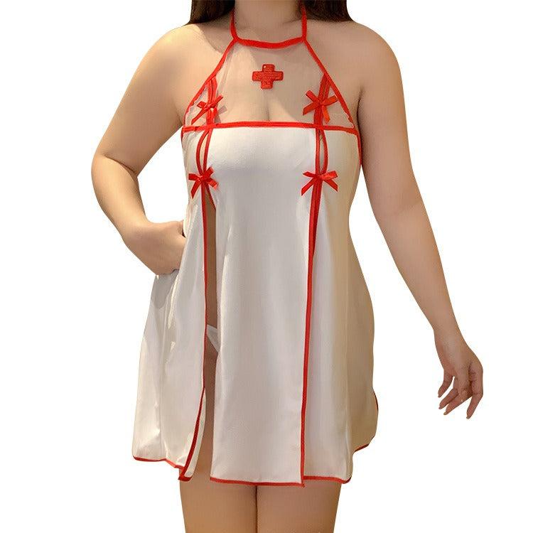 Plus Size Nurse Roleplay Lingerie Set - Sinderella