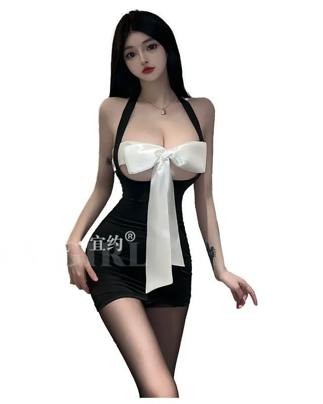 Pretty Problem Bow Bodycon Lingerie - Sinderella