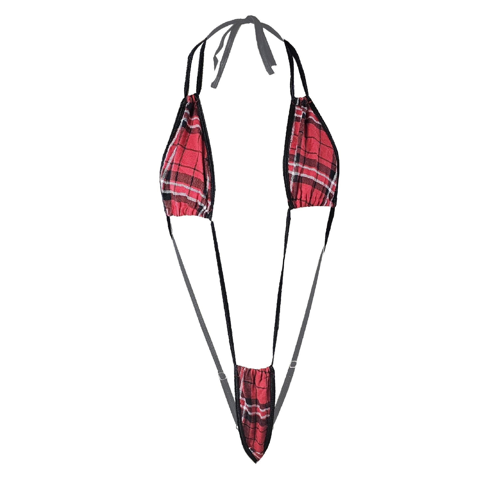 Private Lessons Only Plaid Teddy Lingerie - Sinderella