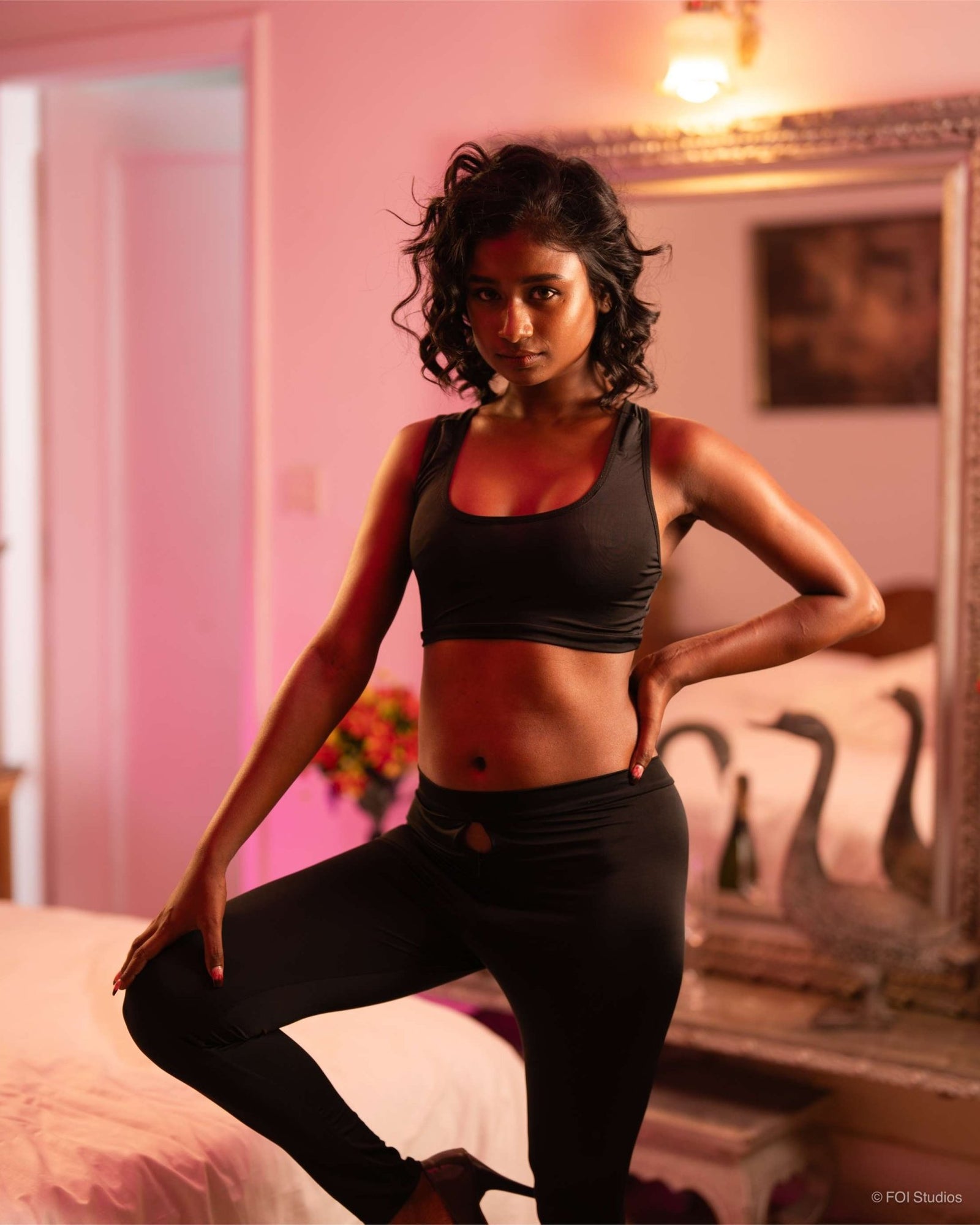 Be His Favourite Workout Distraction – 2 Piece Set with Top and Pants