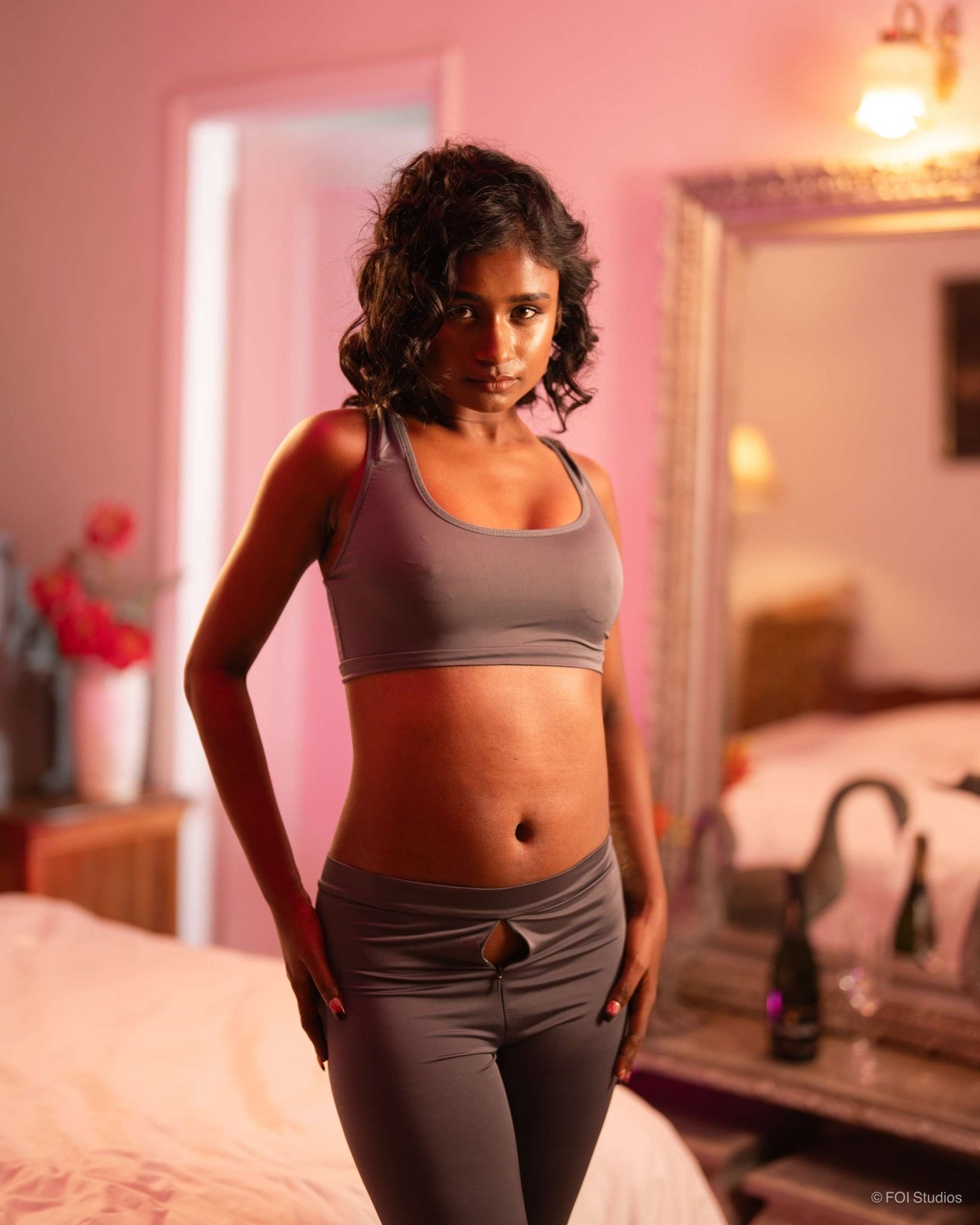 Be His Favourite Workout Distraction – 2 Piece Set with Top and Pants