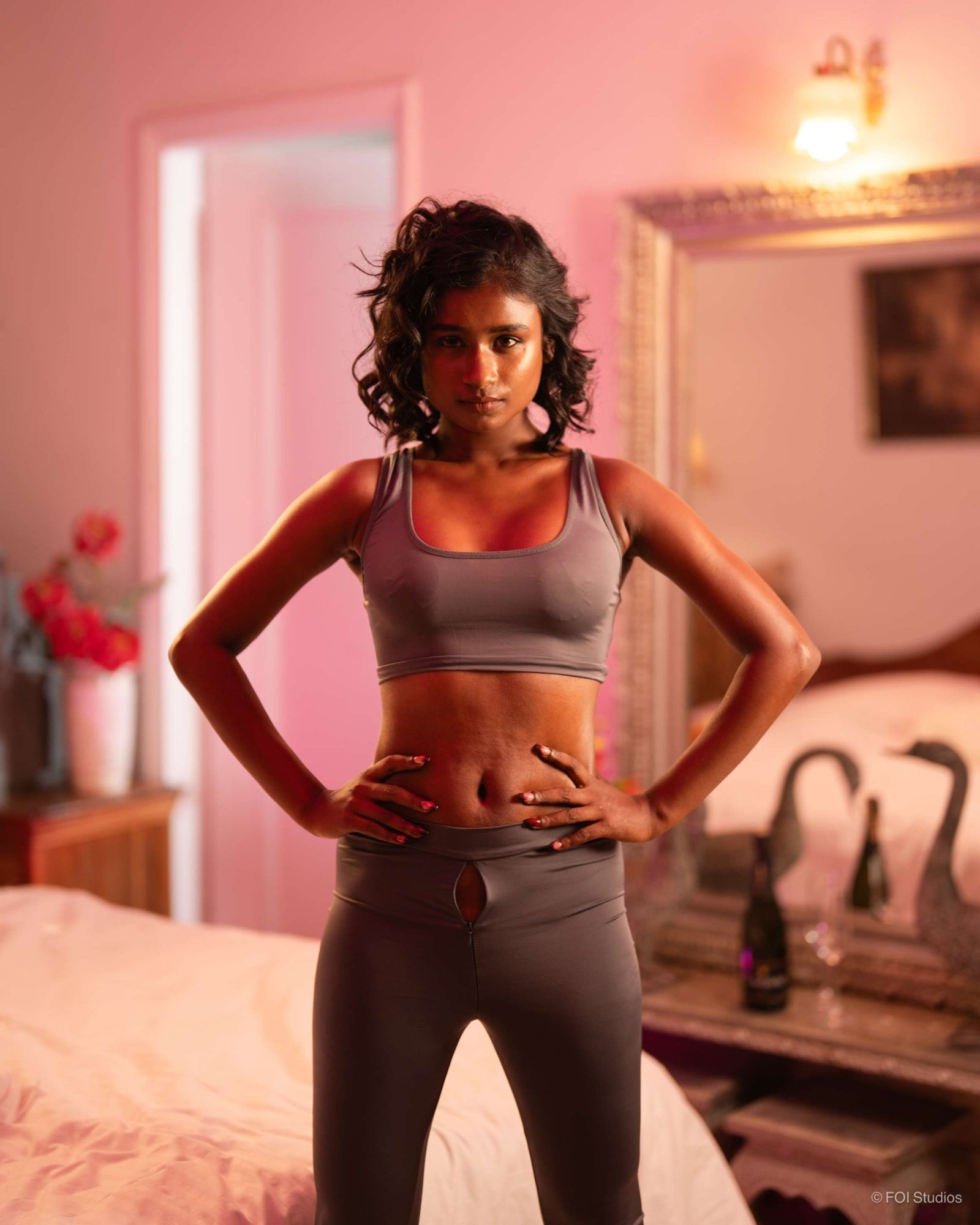 Be His Favourite Workout Distraction – 2 Piece Set with Top and Pants
