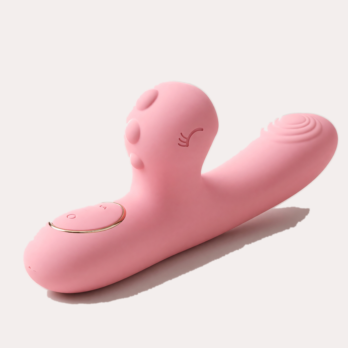 Garmahat massager showing the handle buttons and suction head