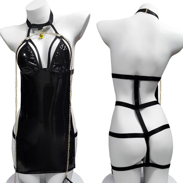 The Lock. The Key. The Chaos Bondage Mini Dress Lingerie - Sinderella