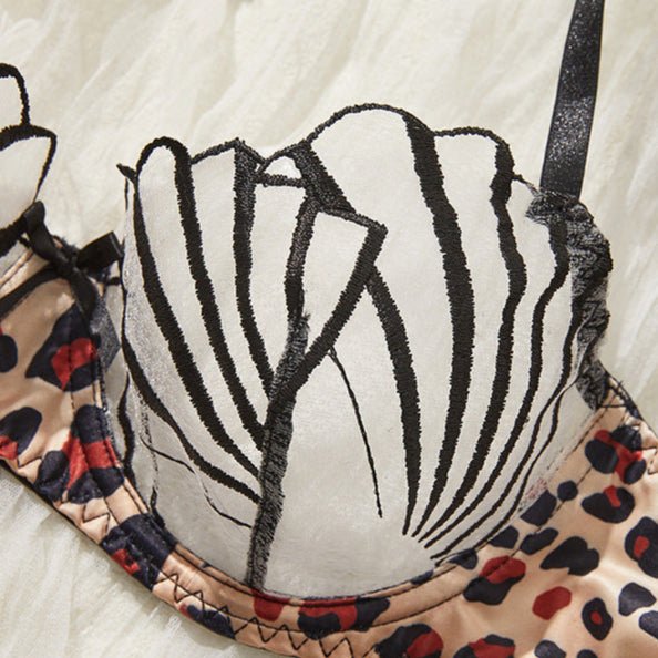 The Virgin Myth Lace Illusion Bra & Thong Set - Sinderella