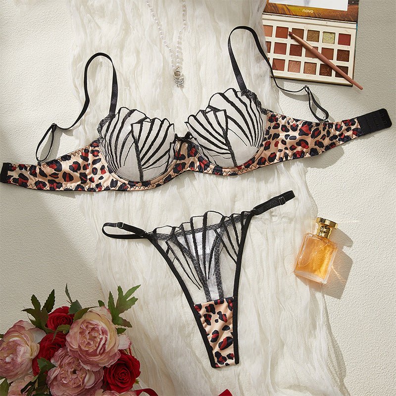 The Virgin Myth Lace Illusion Bra & Thong Set - Sinderella