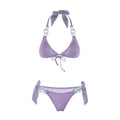 Two Piece Bikini Set With embellished Rings By Sinderella - Sinderella