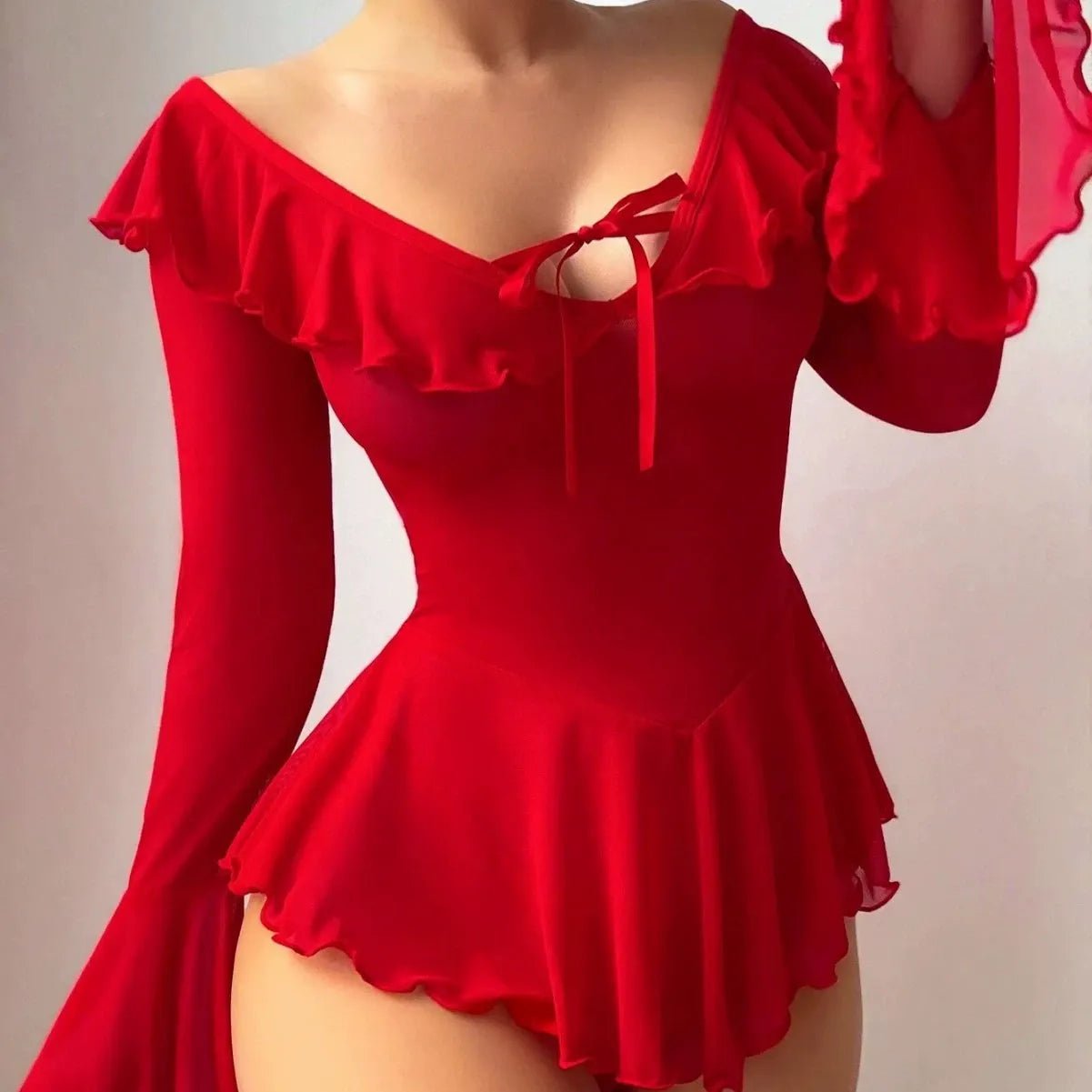 Witching Hour Babe Mesh Lingerie Set - Sinderella